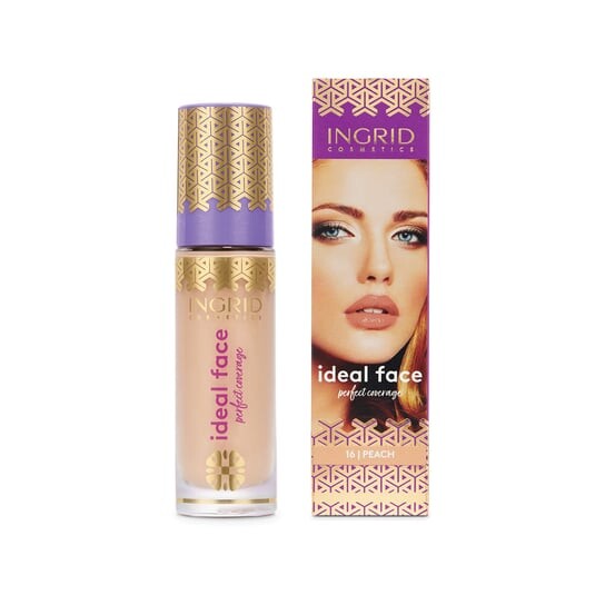 Тональный крем для лица 16 персик, 35 мл Ingrid, Ideal Face 
Тональный крем для лица 16 персик, 35 мл Ingrid, Ideal Face
