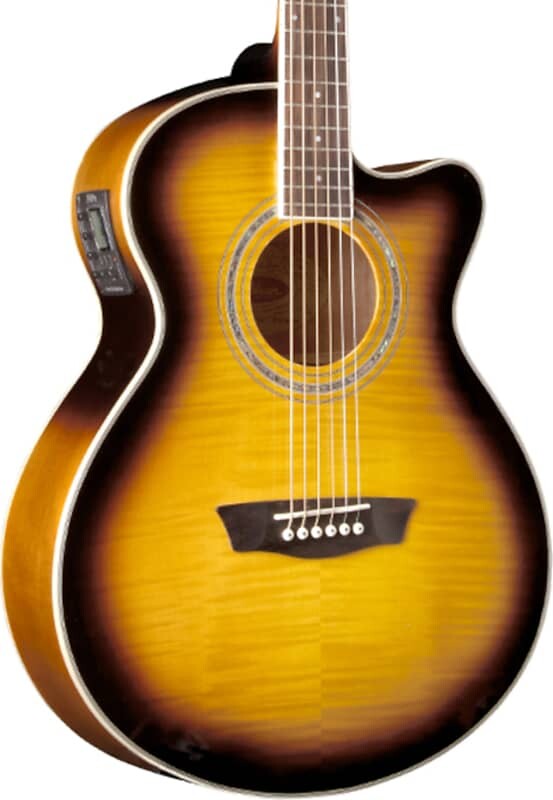 Акустическая гитара Washburn EA15 Petite Jumbo Cutaway Flame Maple Acoustic-Electric Guitar, Burst
Акустическая гитара Washburn EA15 Petite Jumbo Cutaway Flame Maple Acoustic-Electric Guitar, Burst