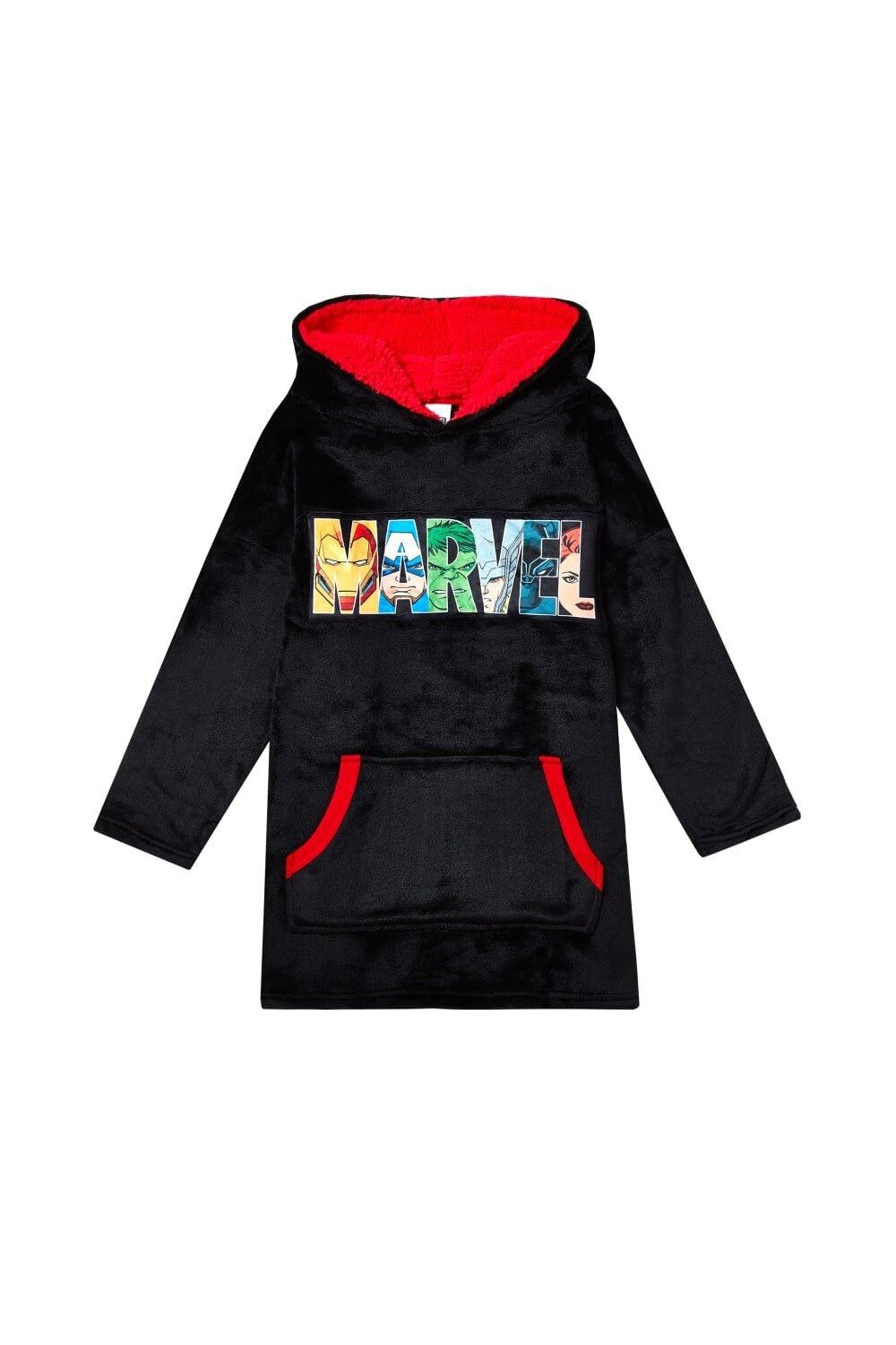 Объемное флисовое одеяло с капюшоном и домашней одеждой Avengers Marvel, черный
Объемное флисовое одеяло с капюшоном и домашней одеждой Avengers Marvel, черный
