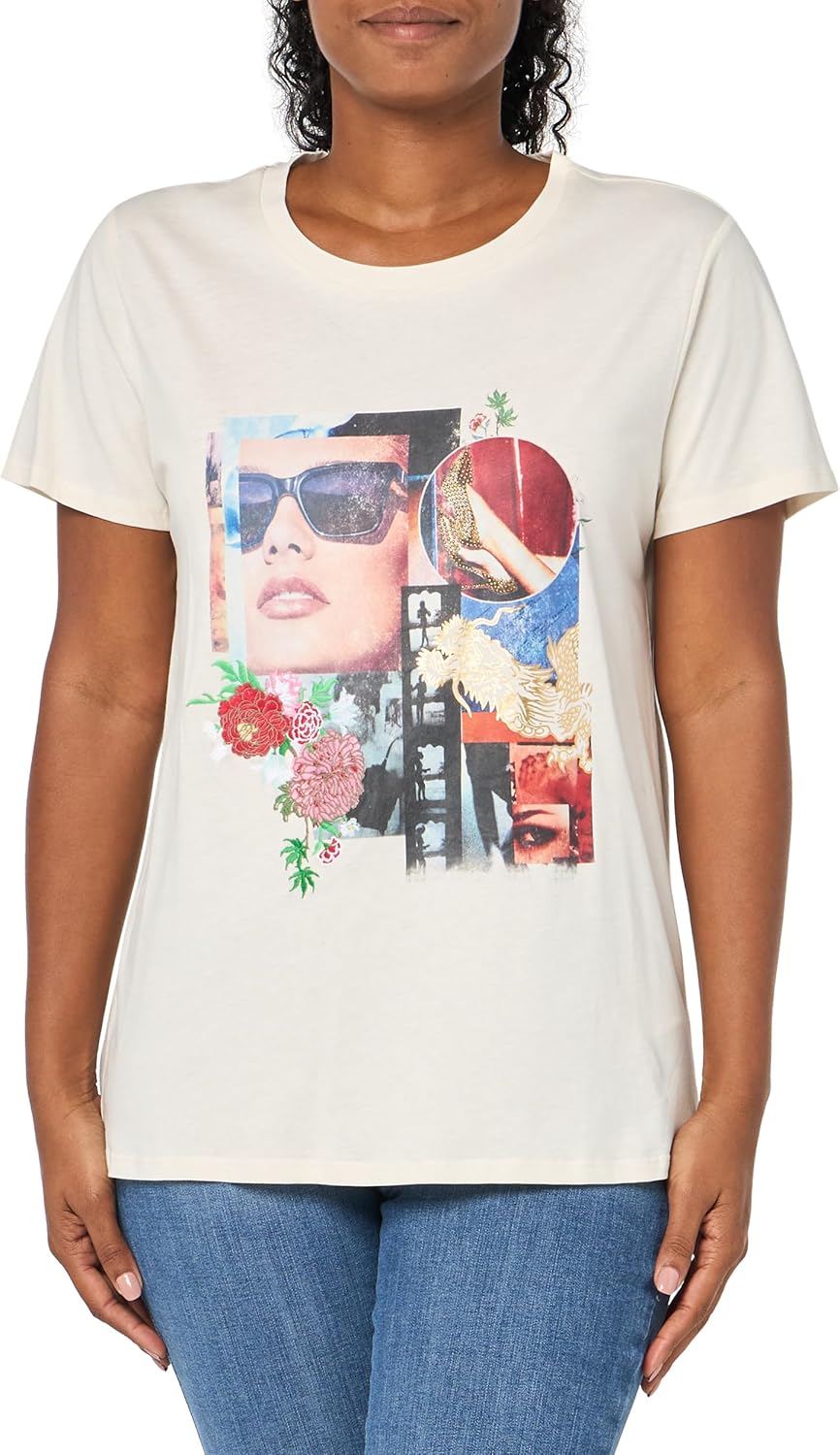 GUESS Женская Футболка Hollywood Dragon с Коротким Рукавом, Cream White, Белый, GUESS Женская Футболка Hollywood Dragon с Коротким Рукавом, Cream White
GUESS Женская Футболка Hollywood Dragon с Коротким Рукавом, Cream White, Белый, GUESS Женская Футболка Hollywood Dragon с Коротким Рукавом, Cream White