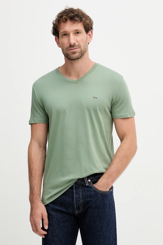 Хлопковая футболка Lacoste, зеленый
Хлопковая футболка Lacoste, зеленый