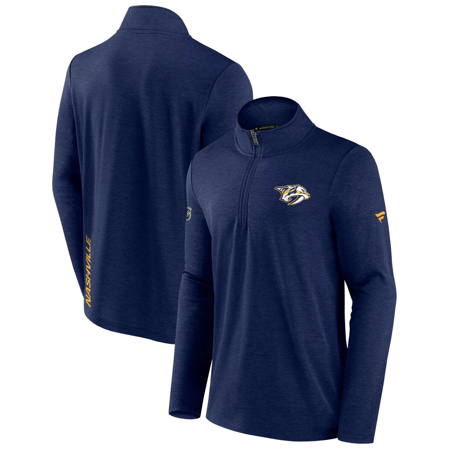 Мужская фирменная куртка Heather Navy Nashville Predators Authentic Pro Rink с молнией на четверть Fanatics
Мужская фирменная куртка Heather Navy Nashville Predators Authentic Pro Rink с молнией на четверть Fanatics