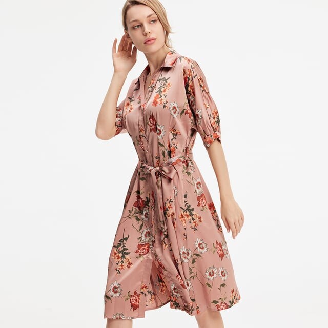 Платье-Рубашка с цветочным принтом Smart And Joy, розовый
Платье-Рубашка с цветочным принтом Smart And Joy, розовый