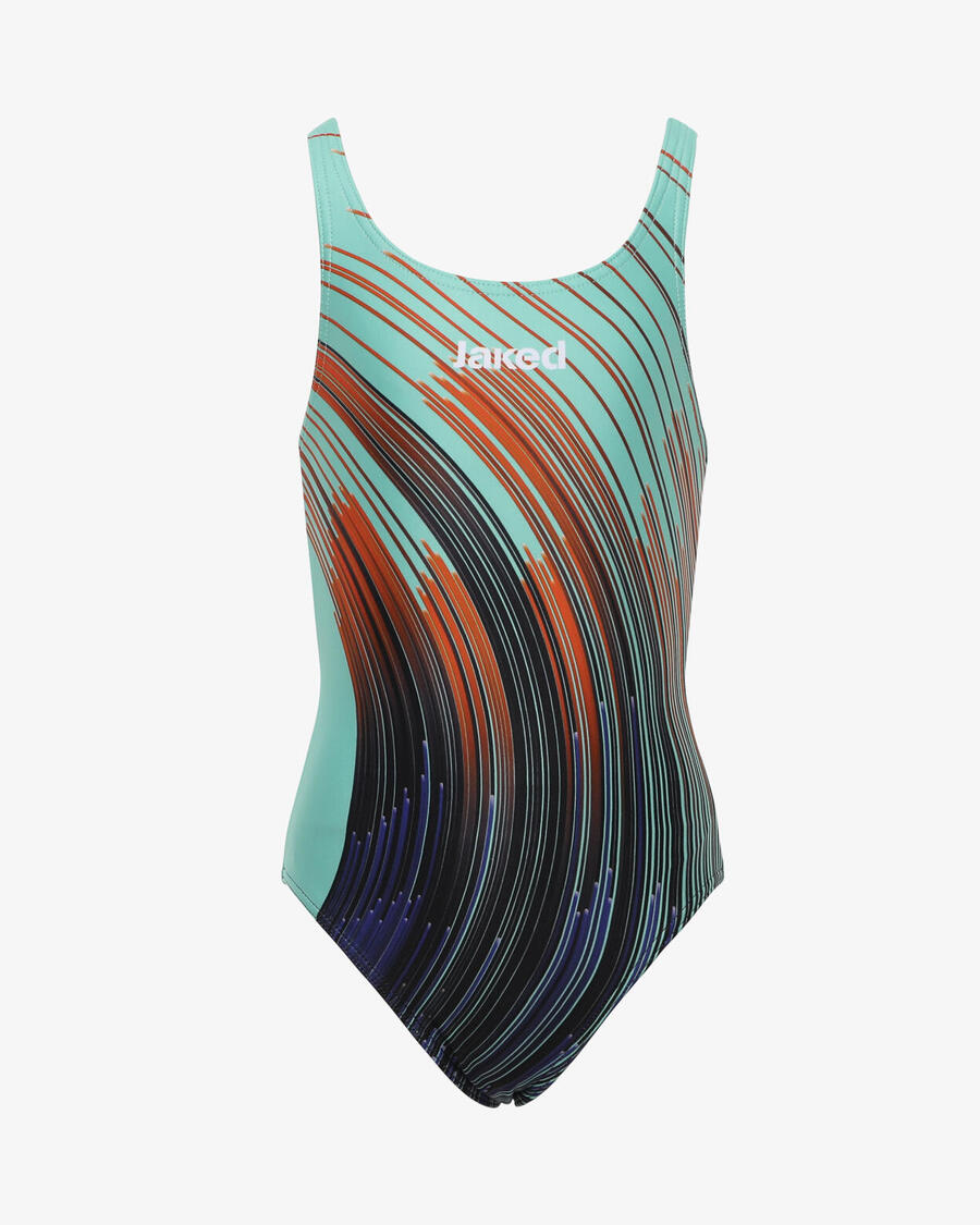 JAKED Купальник бирюзовый для девочек из синтетического материала для плавания
JAKED Купальник бирюзовый для девочек из синтетического материала для плавания