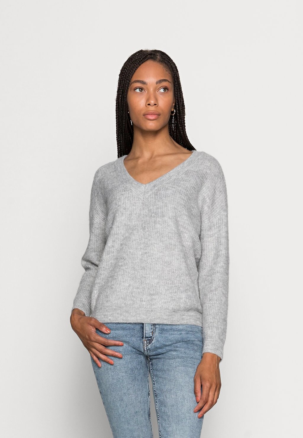 Джемпер LASCANA вязаный, серый
Джемпер LASCANA вязаный, серый