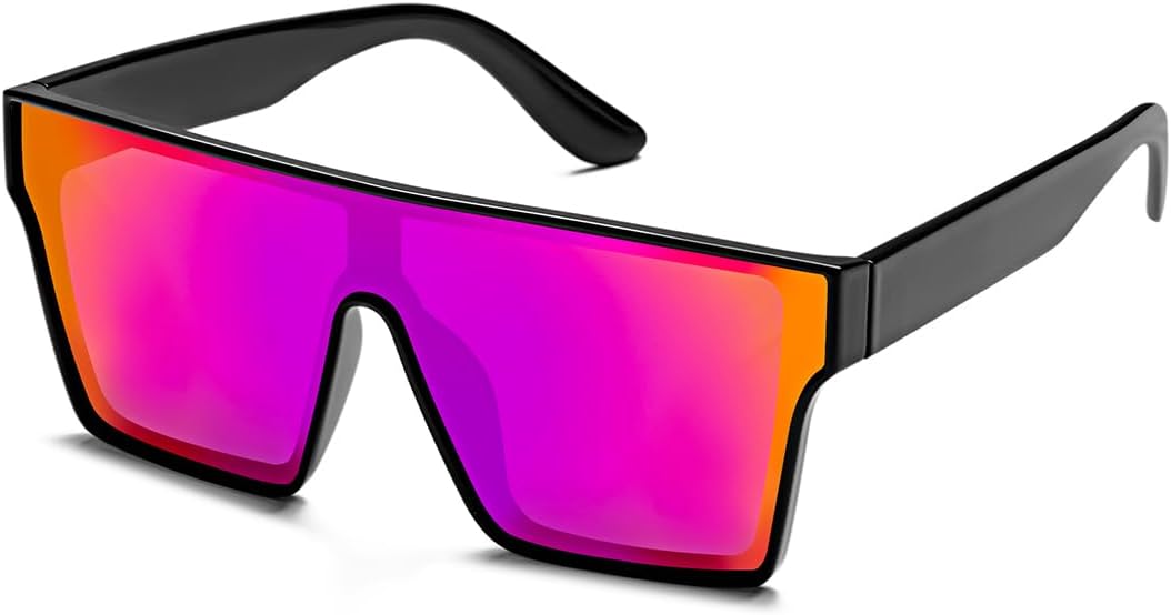 Крупные солнцезащитные очки UV400 с поляризацией, дизайнерские, для мужчин и женщин, большие, плоские, квадратные, модные, с зеркальными линзами BINGKING, Violet Mirror
Крупные солнцезащитные очки UV400 с поляризацией, дизайнерские, для мужчин и женщин, большие, плоские, квадратные, модные, с зеркальными линзами BINGKING, Violet Mirror