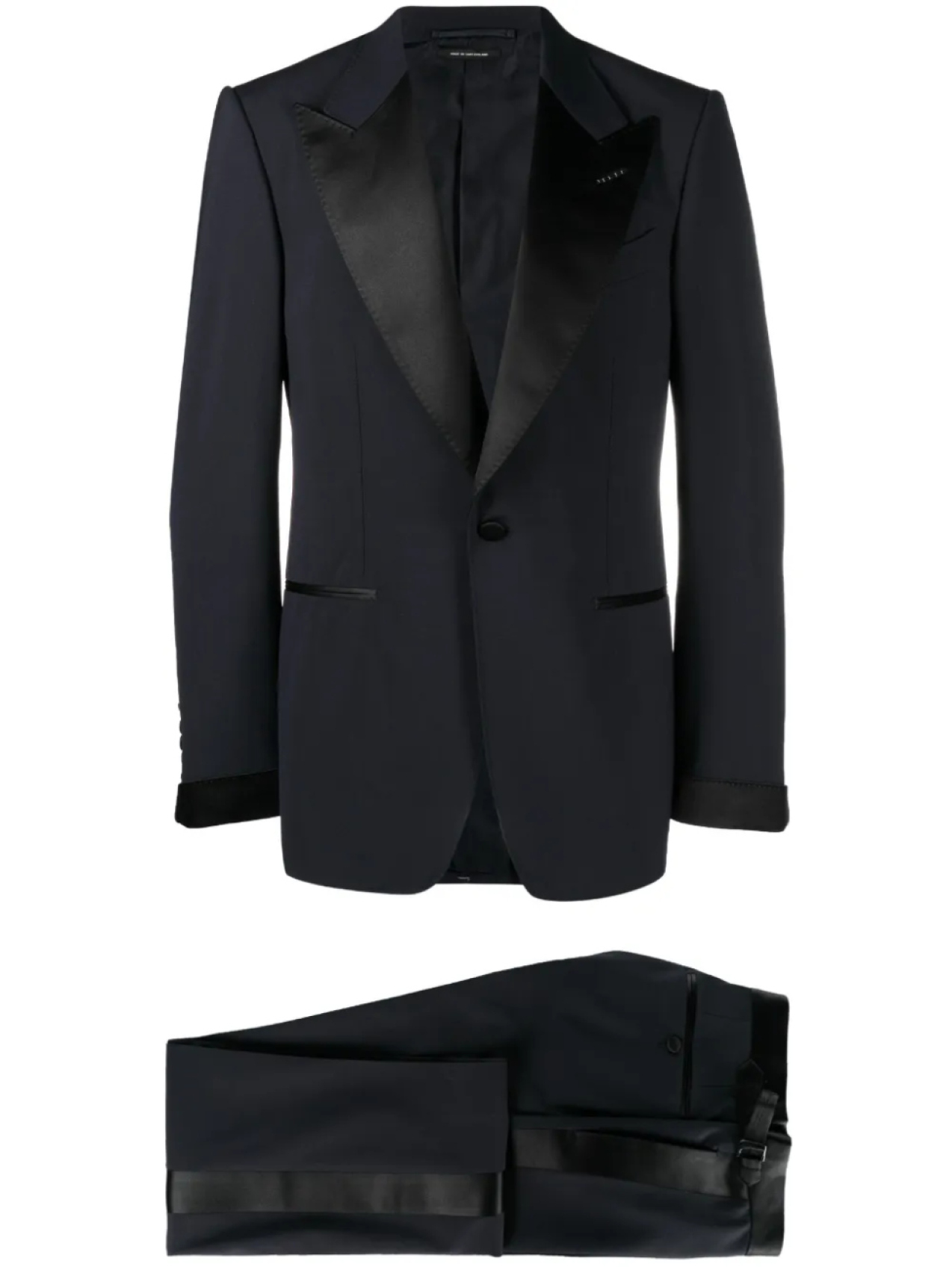 TOM FORD вечерний костюм-двойка с однобортным пиджаком, синий
TOM FORD вечерний костюм-двойка с однобортным пиджаком, синий