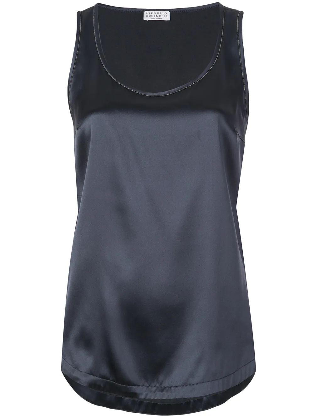 Топ без рукавов Brunello Cucinelli, синий
Топ без рукавов Brunello Cucinelli, синий