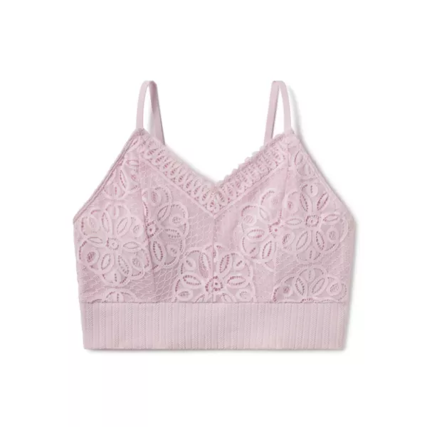 Удлиненный бесшовный бюстгальтер с кружевом и спинкой-борцовкой для девочек Limited Too, розовый
Удлиненный бесшовный бюстгальтер с кружевом и спинкой-борцовкой для девочек Limited Too, розовый