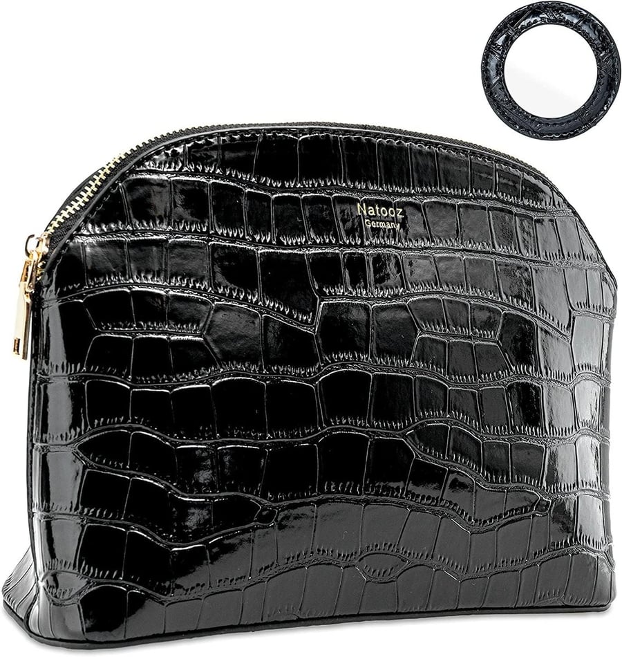 ДОРОЖНАЯ КОСМЕТИЧКА ЧЕРНАЯ ИСКУССТВЕННАЯ КОЖА + ЗЕРКАЛО Amazon 
ДОРОЖНАЯ КОСМЕТИЧКА ЧЕРНАЯ ИСКУССТВЕННАЯ КОЖА + ЗЕРКАЛО Amazon