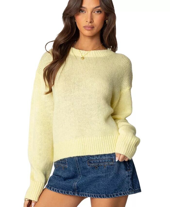 Женский свитер свободного кроя Kyrah Edikted, желтый
Женский свитер свободного кроя Kyrah Edikted, желтый