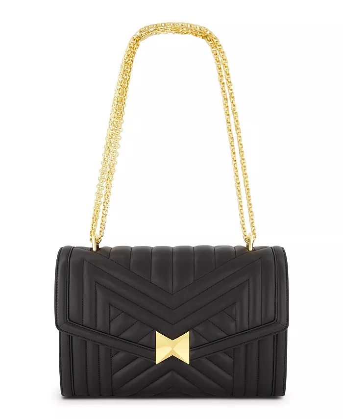 Сумка из стеганой кожи Napa с позолоченной фурнитурой Mac Duggal, черный
Сумка из стеганой кожи Napa с позолоченной фурнитурой Mac Duggal, черный