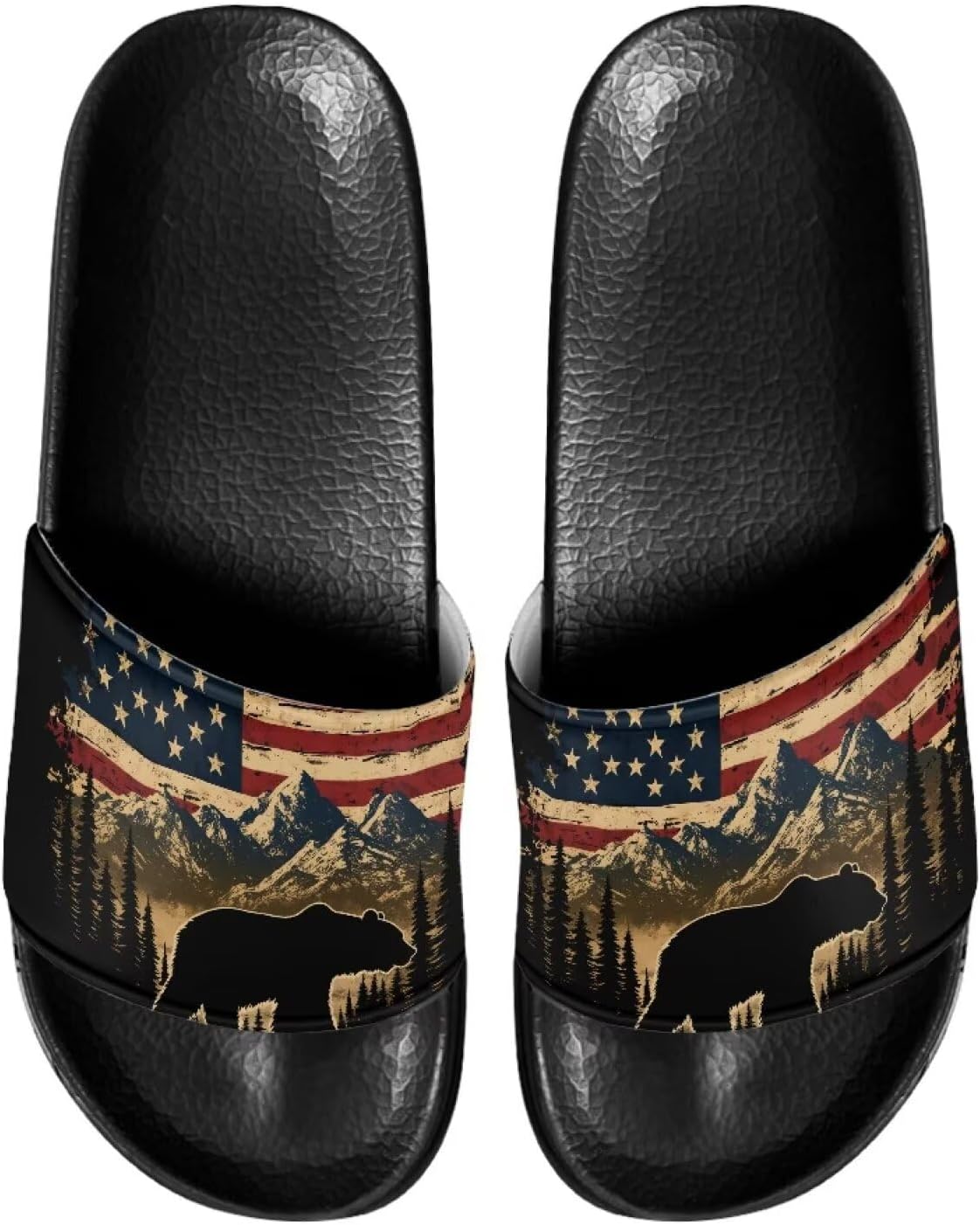 Мужские и женские шлепанцы Cugasmaru, тапочки, сандалии, нескользящие для улицы, пляжа и дома, American Flag Bear
Мужские и женские шлепанцы Cugasmaru, тапочки, сандалии, нескользящие для улицы, пляжа и дома, American Flag Bear