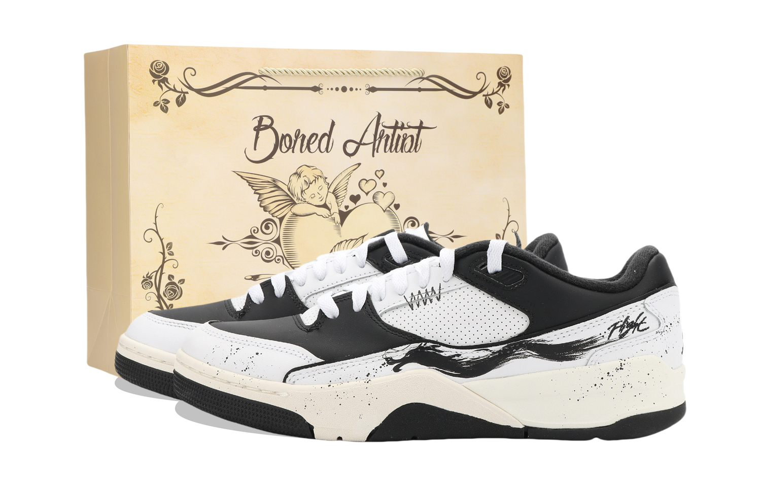 Jordan FLIGHT COURT Jiang Immersed Moon Cushioning, Wear Resistant низкий верх винтажные баскетбольные кроссовки Unisex черный белый
Jordan FLIGHT COURT Jiang Immersed Moon Cushioning, Wear Resistant низкий верх винтажные баскетбольные кроссовки Unisex черный белый