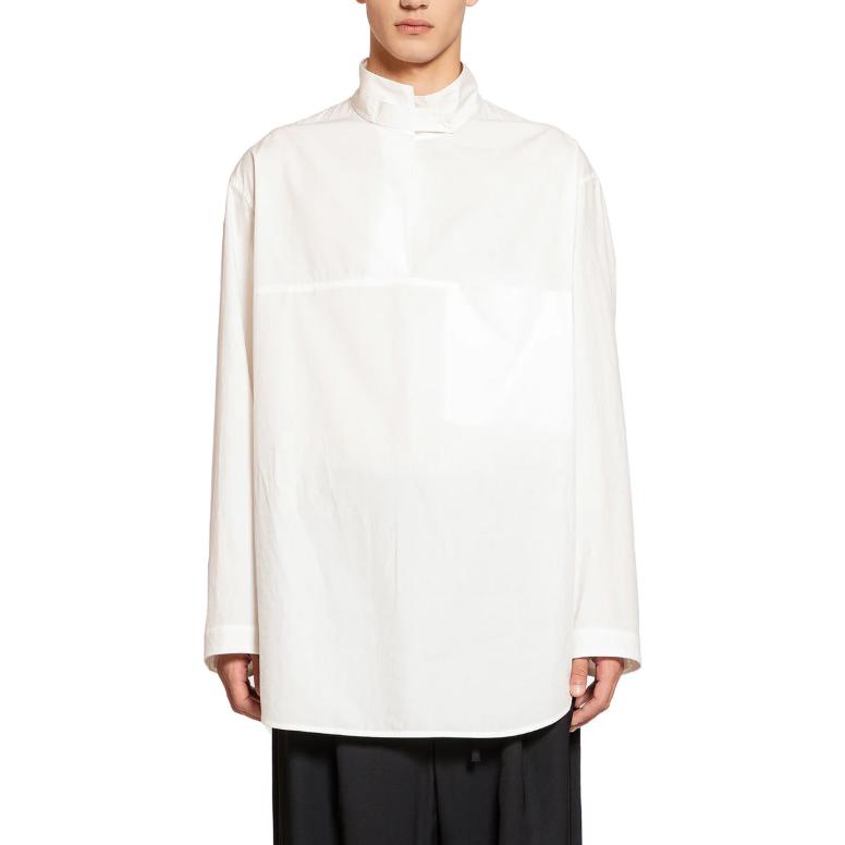 Рубашка с высоким воротником и длинными рукавами Lemaire, белый
Рубашка с высоким воротником и длинными рукавами Lemaire, белый