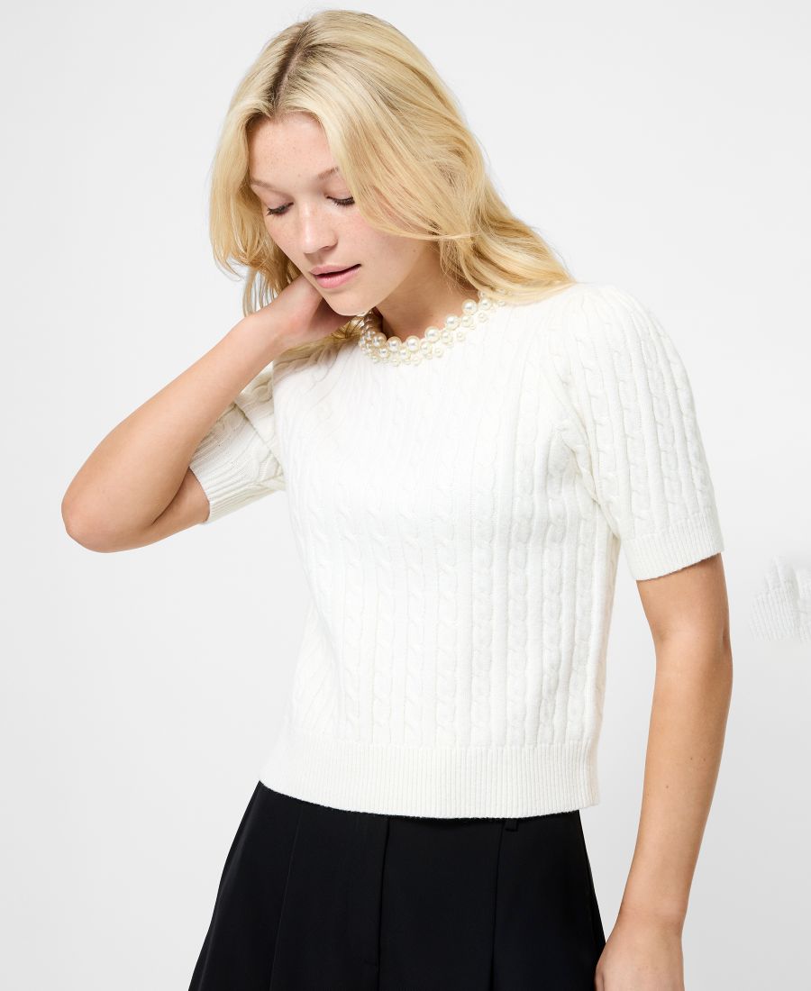 Женский свитер с короткими рукавами и декором French Connection, 10-Porcelain-porcelain
Женский свитер с короткими рукавами и декором French Connection, 10-Porcelain-porcelain