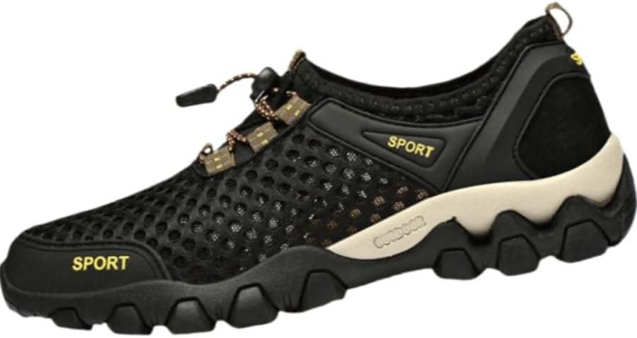 Мужские дышащие повседневные кроссовки с сеткой и перфорацией- легкие и комфортные, подходят для повседневной носки и путешествий Hoalox, черный
Мужские дышащие повседневные кроссовки с сеткой и перфорацией- легкие и комфортные, подходят для повседневной носки и путешествий Hoalox, черный