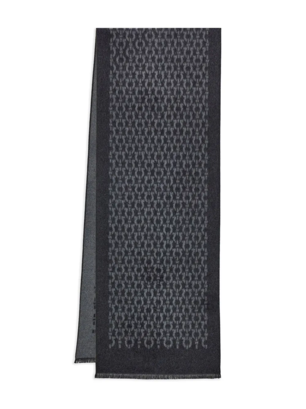 Шелковый платок с принтом Gancini Ferragamo, серый
Шелковый платок с принтом Gancini Ferragamo, серый