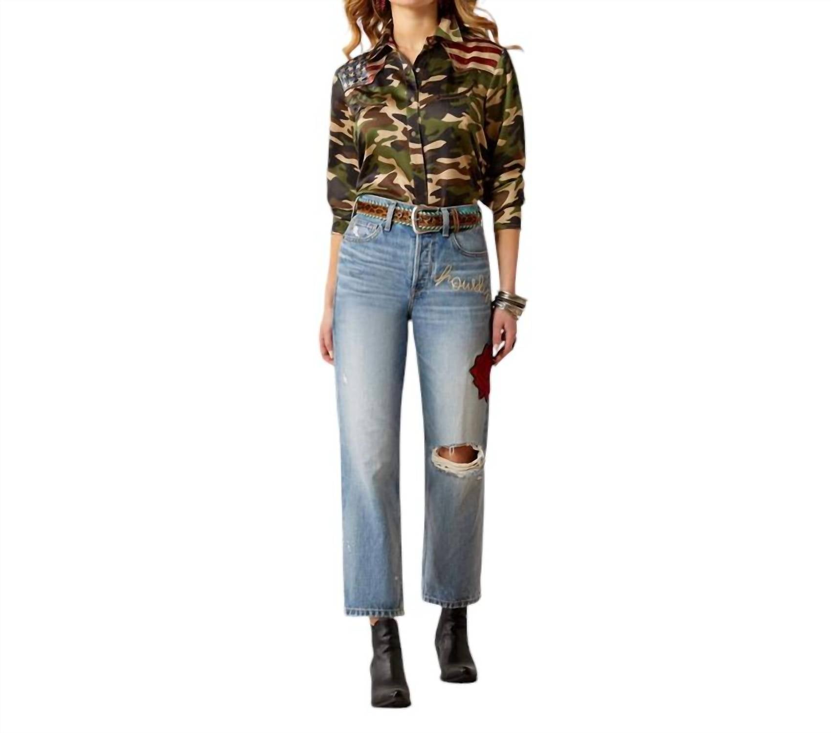 Ультра-высокая талия Tomboy Straight Джинсы в Доминике ARIAT, цвет dominica
Ультра-высокая талия Tomboy Straight Джинсы в Доминике ARIAT, цвет dominica