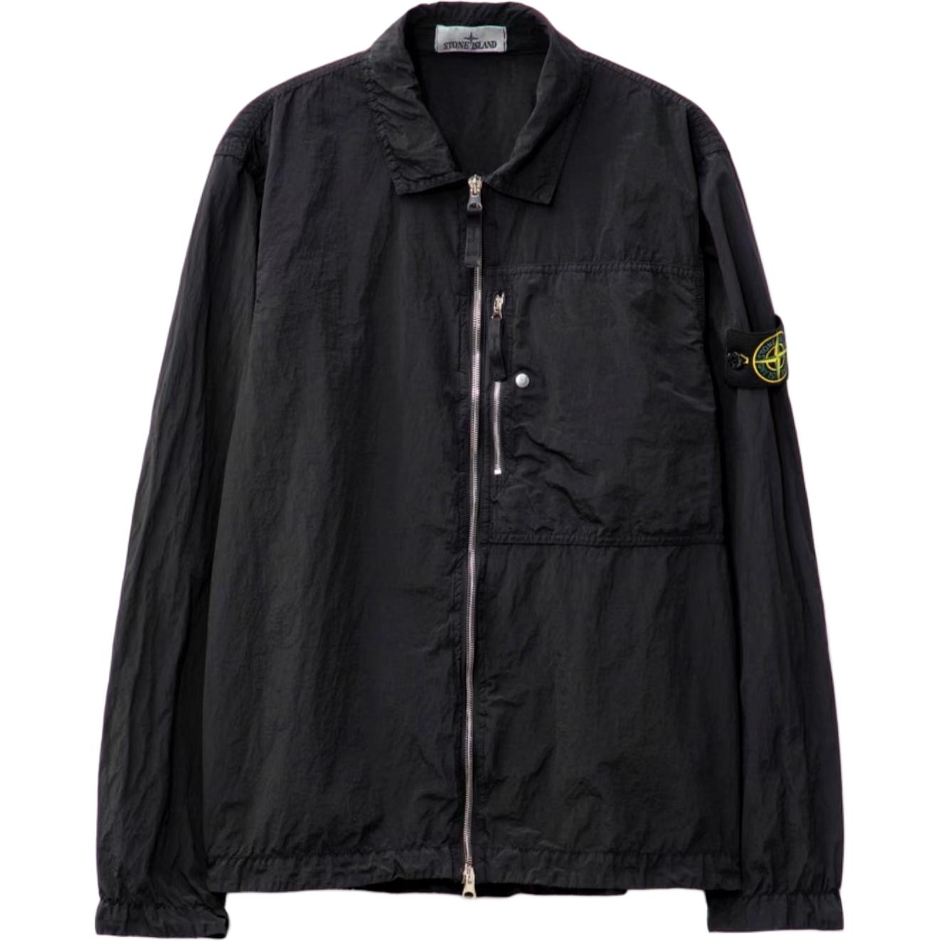 STONE ISLAND Куртка-толстовка на молнии с нашивкой компас, Black 
STONE ISLAND Куртка-толстовка на молнии с нашивкой компас, Black