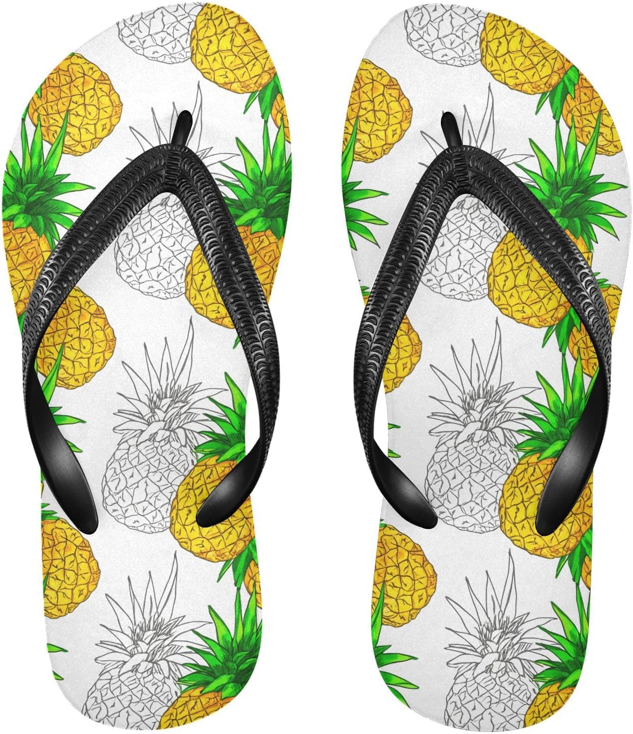 Сланцы с ананасами, белые с рисунком, пляжные шлепанцы, резиновые, противоскользящие, летние тапочки для ходьбы для женщин и мужчин Sinestour
Сланцы с ананасами, белые с рисунком, пляжные шлепанцы, резиновые, противоскользящие, летние тапочки для ходьбы для женщин и мужчин Sinestour