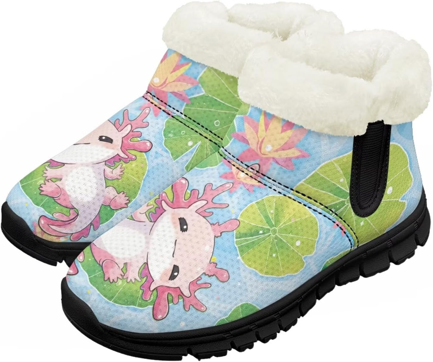 Детские зимние ботинки Chririnla для мальчиков и девочек, утепленные высокие кеды «босиком» с противоскользящей подошвой и флисовой подкладкой, пушистые слипоны, Cartoon Axolotl
Детские зимние ботинки Chririnla для мальчиков и девочек, утепленные высокие кеды «босиком» с противоскользящей подошвой и флисовой подкладкой, пушистые слипоны, Cartoon Axolotl