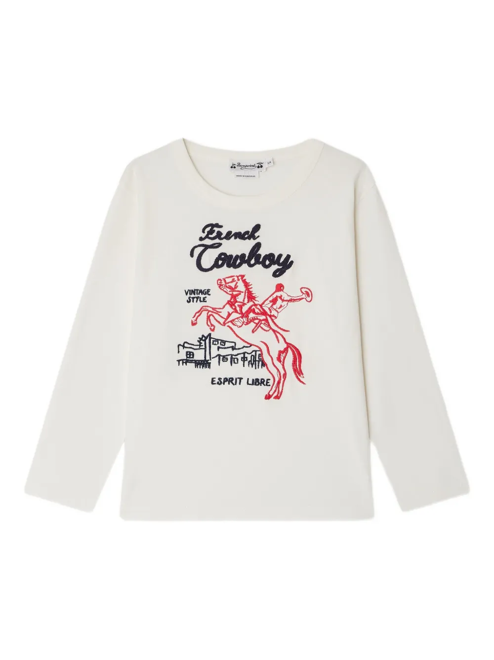 Футболка с длинным рукавом в стиле французского ковбоя Bonpoint, белый
Футболка с длинным рукавом в стиле французского ковбоя Bonpoint, белый