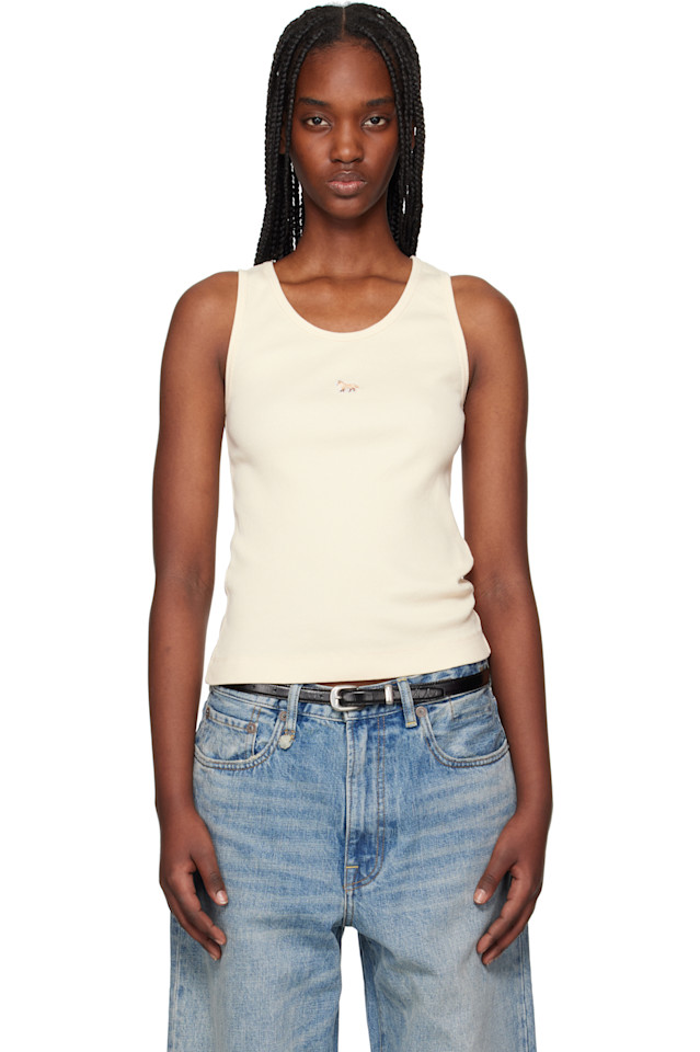 Ребристый топ с вышивкой лисёнка Maison Kitsuné, цвет marble
Ребристый топ с вышивкой лисёнка Maison Kitsuné, цвет marble