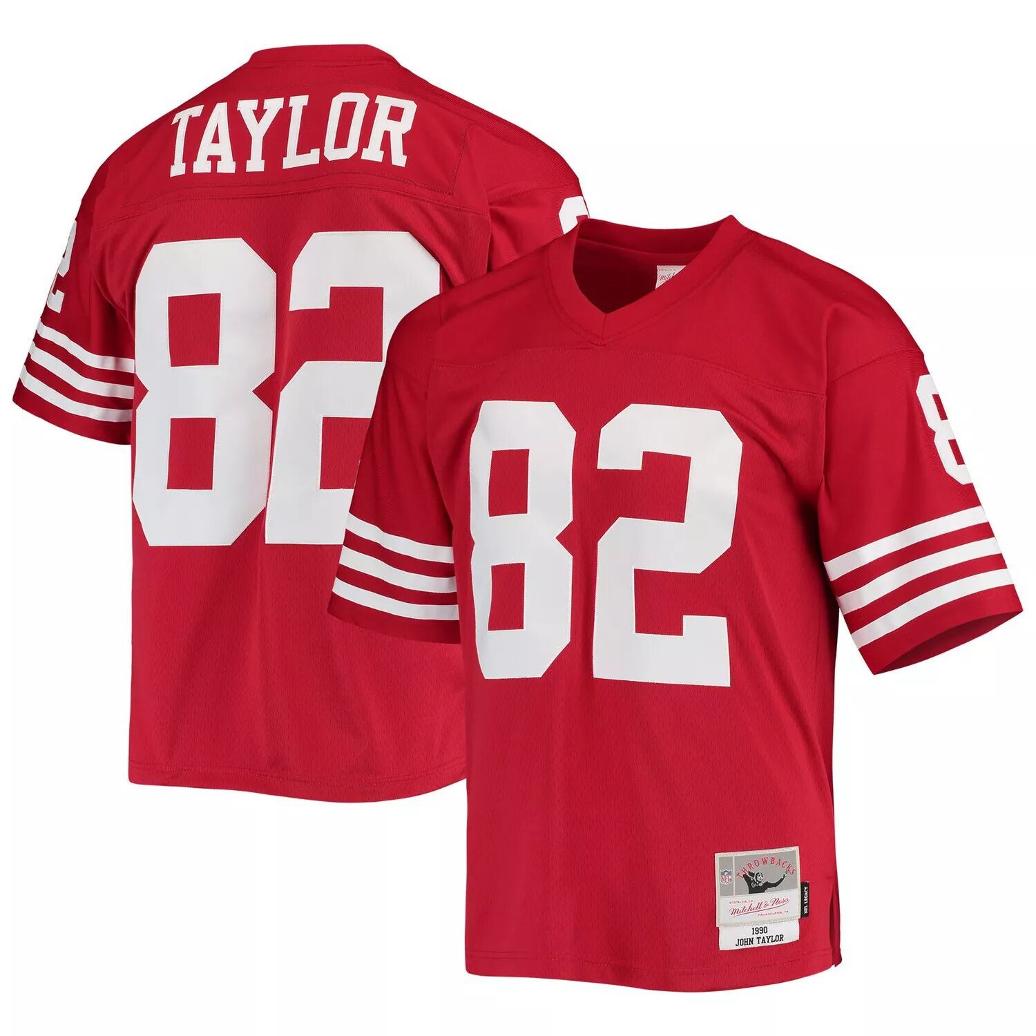 Мужская футболка Mitchell & Ness John Taylor Scarlet San Francisco 49ers 1990 Legacy Replica Джерси
Мужская футболка Mitchell & Ness John Taylor Scarlet San Francisco 49ers 1990 Legacy Replica Джерси