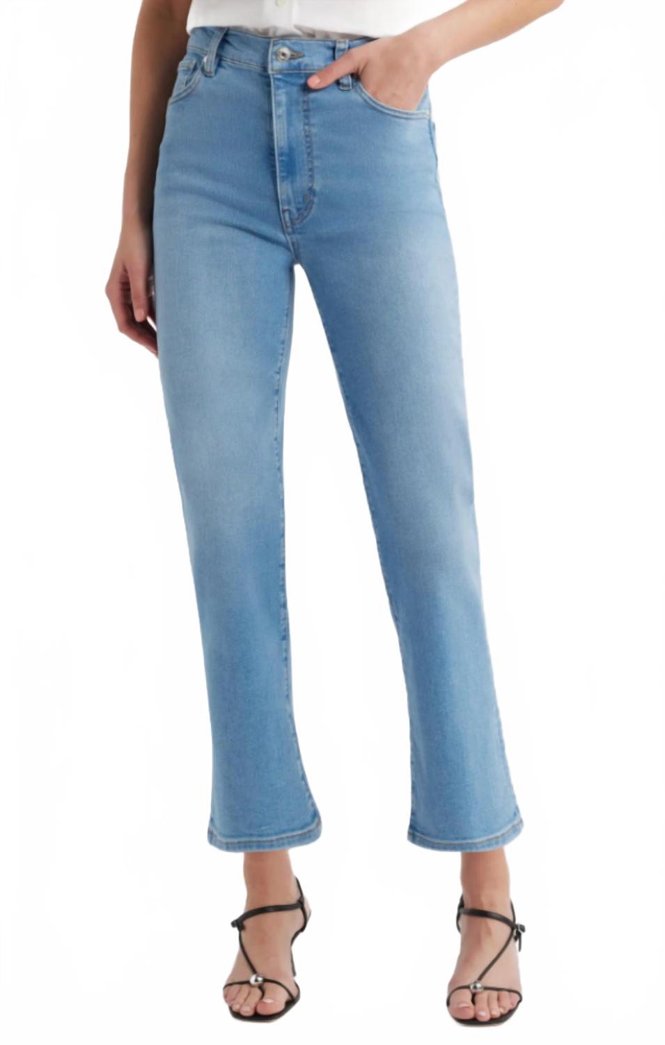 Строгие зауженные джинсы с высокой посадкой FRAME, Honeymoon
Строгие зауженные джинсы с высокой посадкой FRAME, Honeymoon