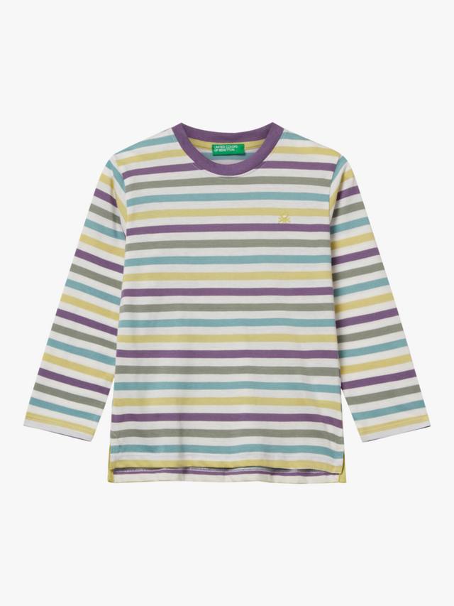 Детская хлопковая футболка с длинным рукавом в полоску Benetton, Green/Multi
Детская хлопковая футболка с длинным рукавом в полоску Benetton, Green/Multi