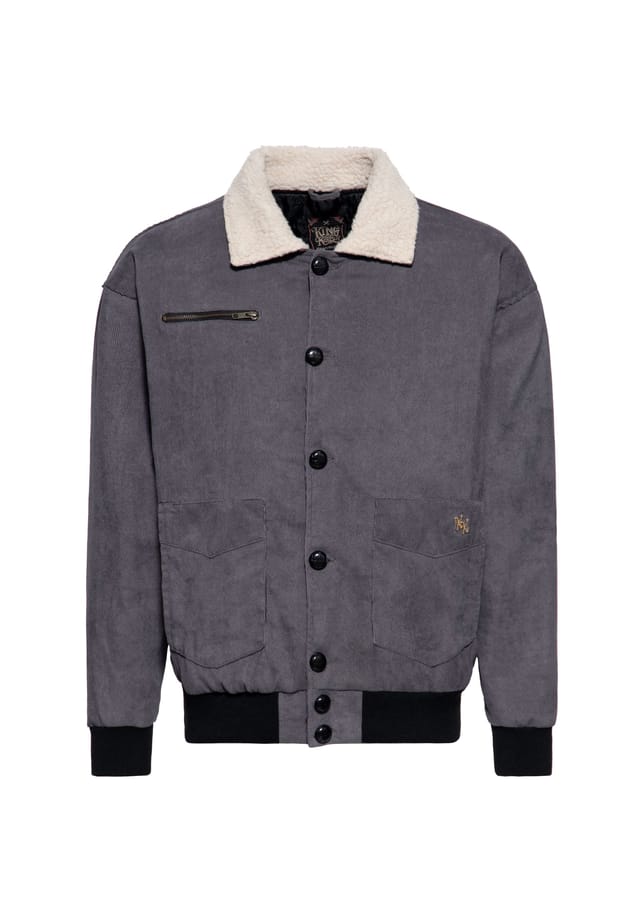 Вельветовая куртка в винтажном стиле King Kerosin, серый
Вельветовая куртка в винтажном стиле King Kerosin, серый
