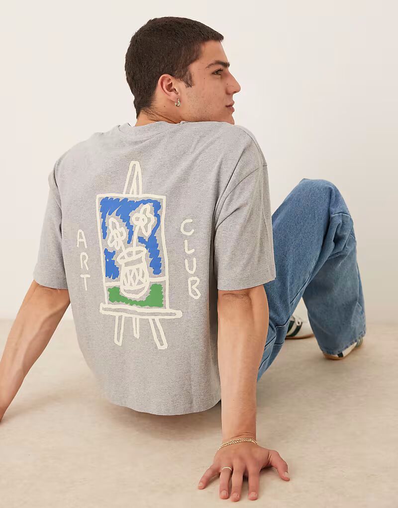 Укороченная футболка оверсайз от ASOS DESIGN с цветочным принтом серого меланжевого цвета
Укороченная футболка оверсайз от ASOS DESIGN с цветочным принтом серого меланжевого цвета
