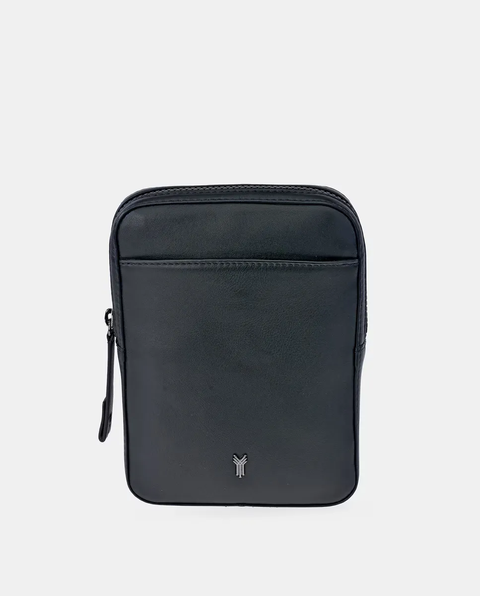 Мужская сумка через плечо YANKO из черной кожи с широким нейлоновым плечевым ремнем, черный
Мужская сумка через плечо YANKO из черной кожи с широким нейлоновым плечевым ремнем, черный