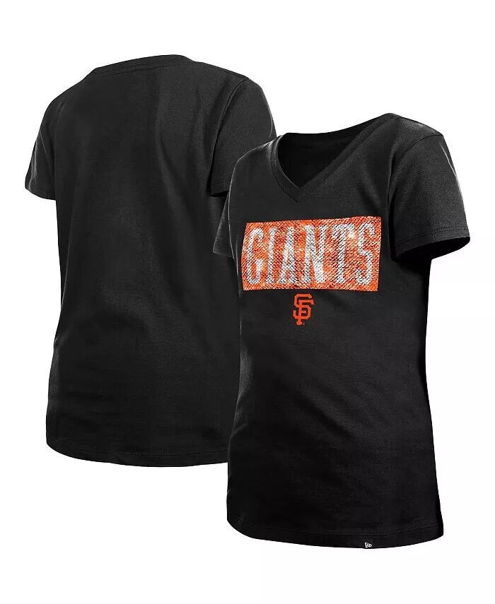 Футболка Big Girls Black San Francisco Giants Flip Sequin Team с V-образным вырезом New Era
Футболка Big Girls Black San Francisco Giants Flip Sequin Team с V-образным вырезом New Era