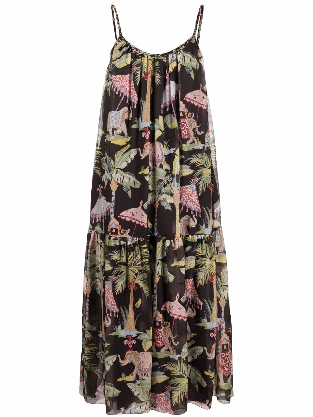 Ярусное платье с принтом Elephant Red Valentino, черный
Ярусное платье с принтом Elephant Red Valentino, черный
