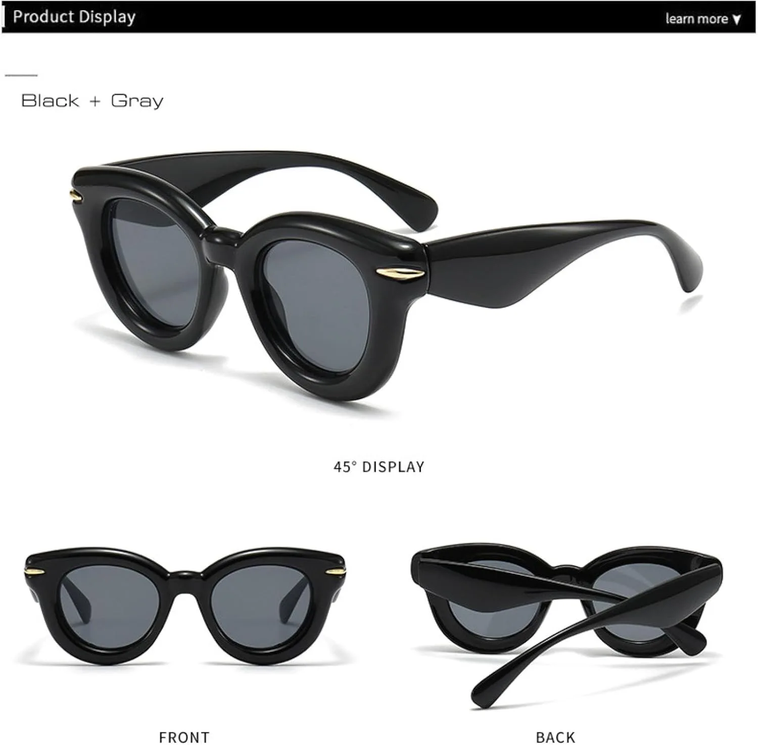 Женские модные овальные солнцезащитные очки в стиле ретро, мужские панк-очки круглые солнцезащитные очки с защитой от УФ-излучения UV400 SZVVBKK, Leopard Grey
Женские модные овальные солнцезащитные очки в стиле ретро, мужские панк-очки круглые солнцезащитные очки с защитой от УФ-излучения UV400 SZVVBKK, Leopard Grey