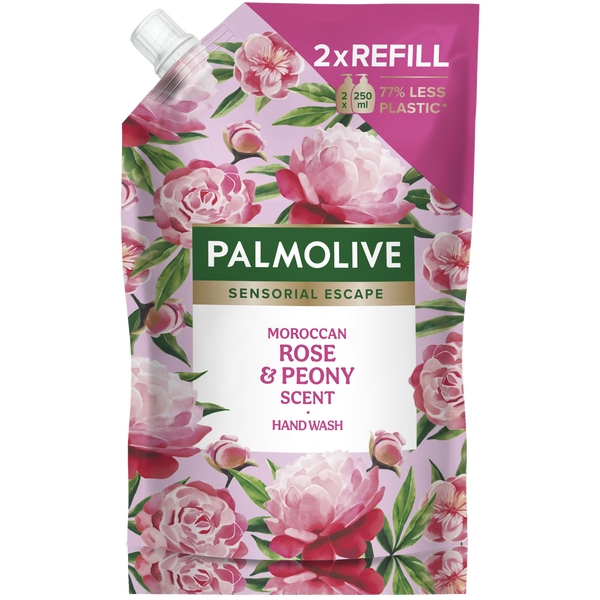 Сменный блок жидкого мыла «Роза и пион», 500 мл Palmolive Sensorial escape 
Сменный блок жидкого мыла «Роза и пион», 500 мл Palmolive Sensorial escape