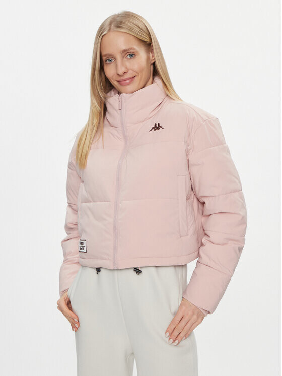 Пуховик оверсайз Kappa, розовый 
Пуховик оверсайз Kappa, розовый