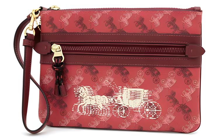 Коуч Женская Красная Сумка-клатч из Гладкой Покрытой Тканью с Кожаными Вставками
Коуч Женская Красная Сумка-клатч из Гладкой Покрытой Тканью с Кожаными Вставками