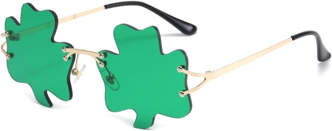 Зеленые солнцезащитные очки ко Дню Святого Патрика с ирландским клевером и четырехлистным клевером, зеленые линзы, очки для вечеринки, рейва, костюма BAWUYI, Shamrock Dark Green
Зеленые солнцезащитные очки ко Дню Святого Патрика с ирландским клевером и четырехлистным клевером, зеленые линзы, очки для вечеринки, рейва, костюма BAWUYI, Shamrock Dark Green