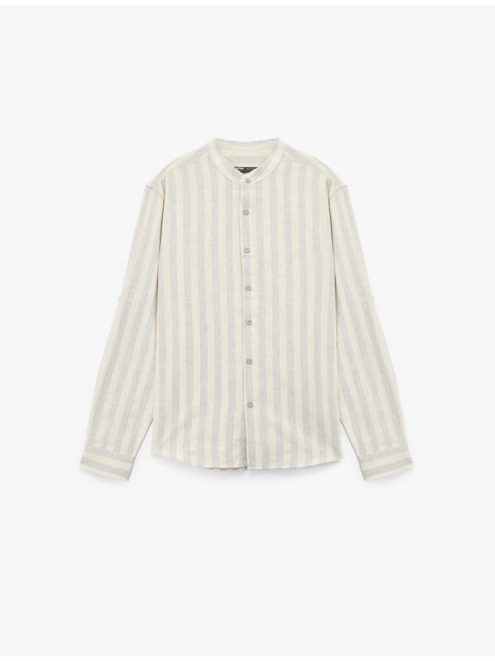 Рубашка с длинными рукавами в серую полоску KOTON, серый
Рубашка с длинными рукавами в серую полоску KOTON, серый