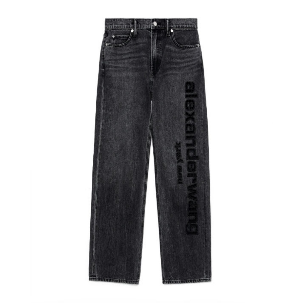 Джинсы Cut Out с логотипом Alexander Wang, темно-серый
Джинсы Cut Out с логотипом Alexander Wang, темно-серый