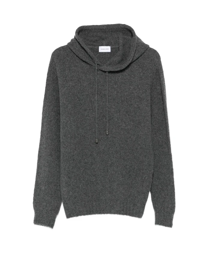 Ребристый свитер с капюшоном Scaglione, серый
Ребристый свитер с капюшоном Scaglione, серый