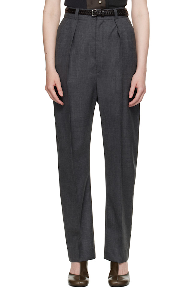 Мягкие брюки с заниженным шагом Lemaire, серый
Мягкие брюки с заниженным шагом Lemaire, серый