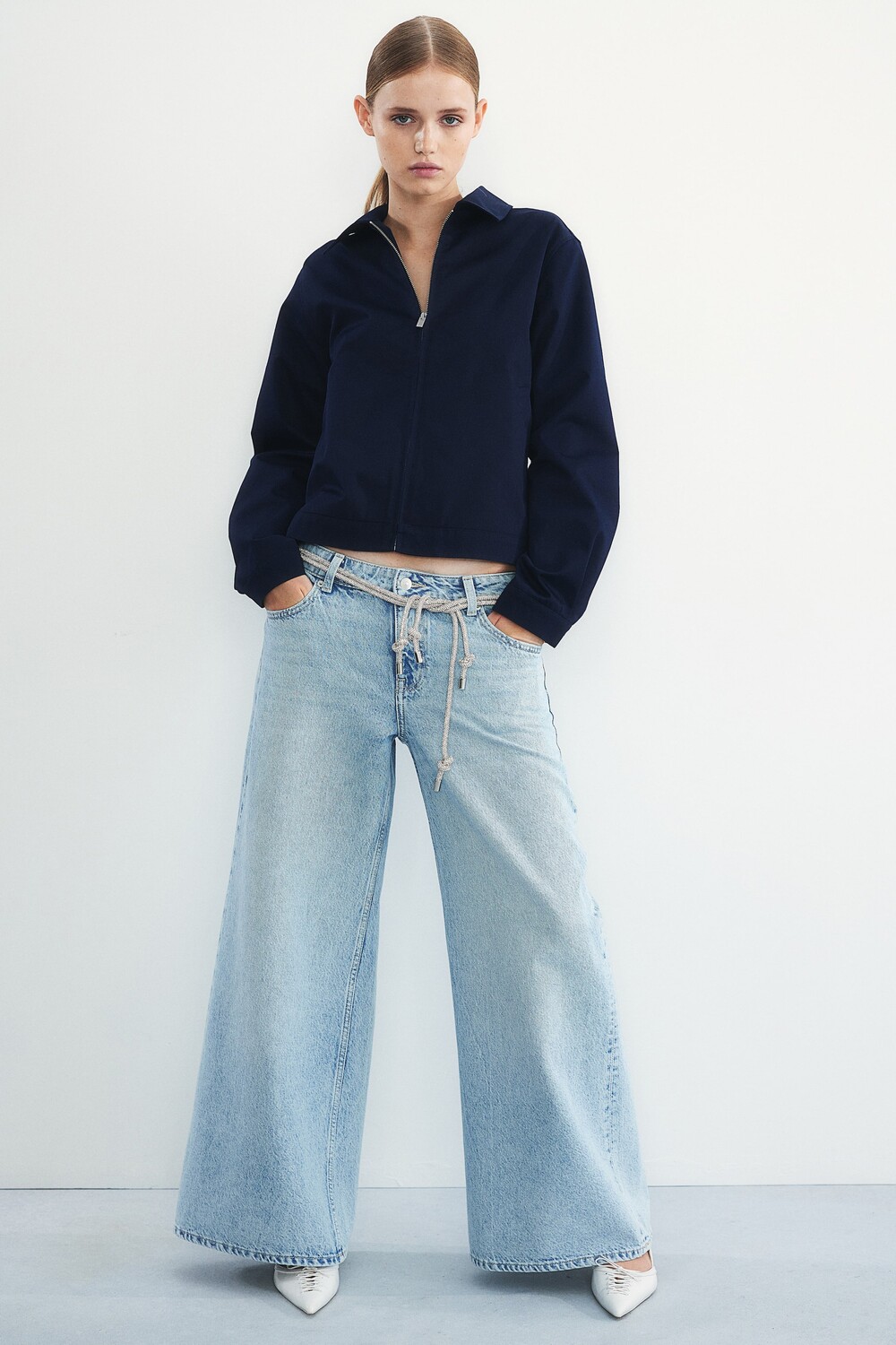 Саржевая куртка H&M, синий
Саржевая куртка H&M, синий