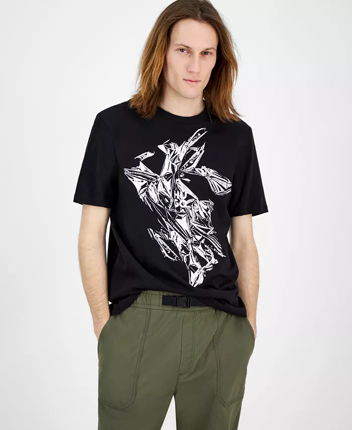 Мужская футболка с коротким рукавом и логотипом Diakromio Hugo Boss, черный
Мужская футболка с коротким рукавом и логотипом Diakromio Hugo Boss, черный