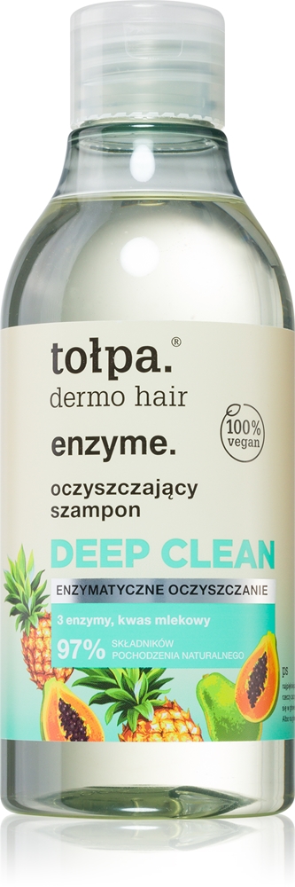 Dermo hair энзимный шампунь глубокой очистки для волос Tołpa, 300 мл
Dermo hair энзимный шампунь глубокой очистки для волос Tołpa, 300 мл