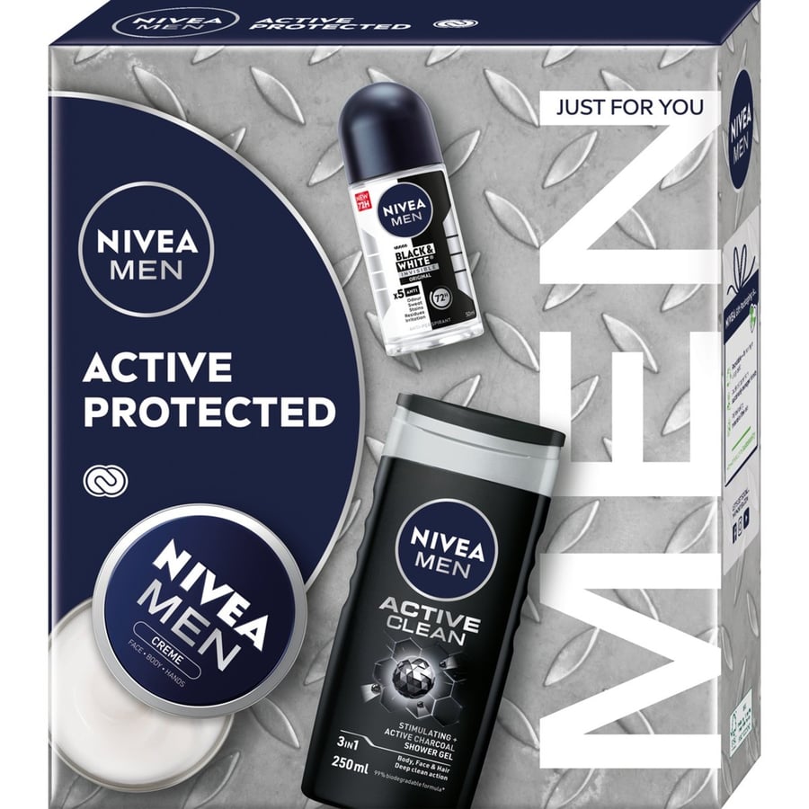 Набор косметики для мужчин Nivea Active Protected, гель + крем + роликовый аппликатор
Набор косметики для мужчин Nivea Active Protected, гель + крем + роликовый аппликатор