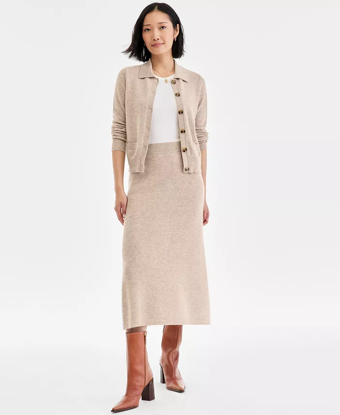 Женская юбка-миди А-силуэта из 100% кашемира Charter Club, коричневый/бежевый
Женская юбка-миди А-силуэта из 100% кашемира Charter Club, коричневый/бежевый